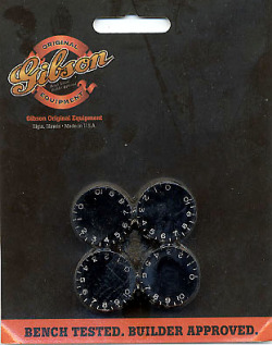 Gibson SPEED KNOBS-BLACK 4�ĥ��å�